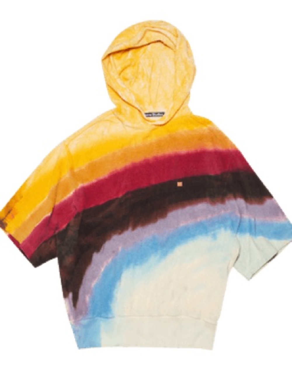 ACNE STUDIOS
Rainbow Cotton Terry Hoodie Multicolor Tie Dye xxs